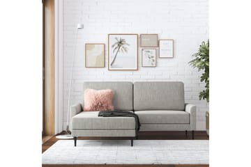 Soffa Francis - Grå - Möbler - Soffa - Divansoffa & schäslongsoffa - 2 sits soffa med divan