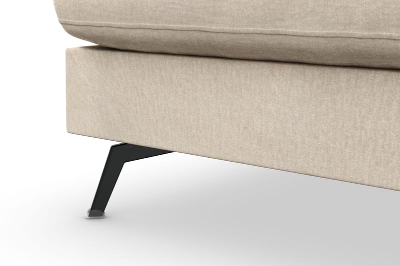 Soffa Friday Lyx 4-sits med Schäslong Vänster - Beige/Sammet - Möbler - Soffa - Divansoffa & schäslongsoffa - 4 sits soffa med divan