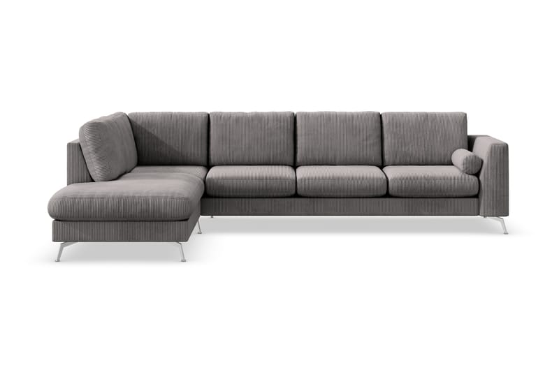 Soffa Friday Lyx 4-sits med Schäslong Vänster - Mörkgrå - Möbler - Soffa - Divansoffa & schäslongsoffa - 4 sits soffa med divan