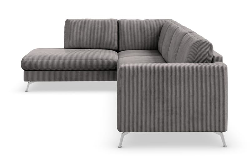 Soffa Friday Lyx 4-sits med Schäslong Vänster - Mörkgrå - Möbler - Soffa - Divansoffa & schäslongsoffa - 4 sits soffa med divan