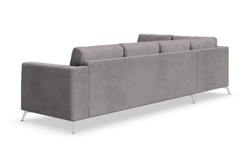 Soffa Friday Lyx 4-sits med Schäslong Vänster - Mörkgrå - Möbler - Soffa - Divansoffa & schäslongsoffa - 4 sits soffa med divan
