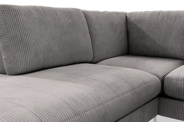 Soffa Friday Lyx 4-sits med Schäslong Vänster - Mörkgrå - Möbler - Soffa - Divansoffa & schäslongsoffa - 4 sits soffa med divan