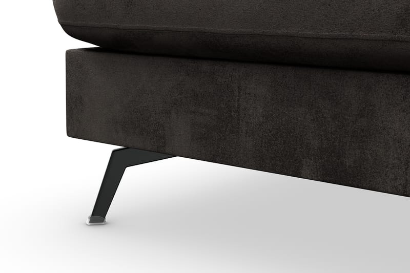 Soffa Friday Lyx 4-sits med Schäslong Vänster - Mörkgrå/Sammet - Möbler - Soffa - Divansoffa & schäslongsoffa - 4 sits soffa med divan