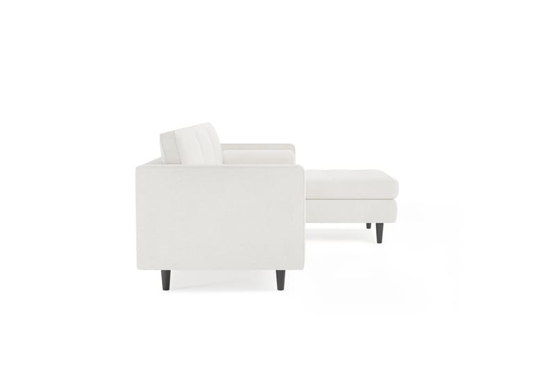 Soffa m. Divan Lijana 4-sits - Vit Bouclé - Möbler - Soffa - Divansoffa & schäslongsoffa - 4 sits soffa med divan