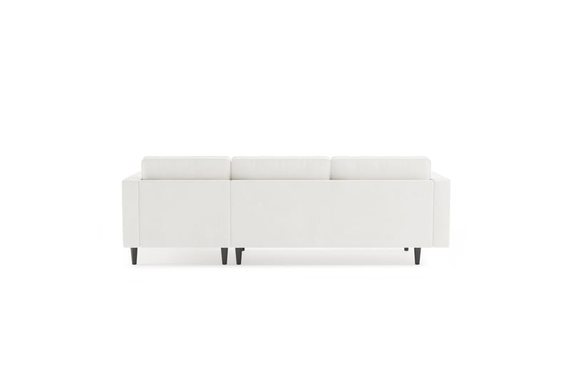 Soffa m. Divan Lijana 4-sits - Vit Bouclé - Möbler - Soffa - Divansoffa & schäslongsoffa - 4 sits soffa med divan