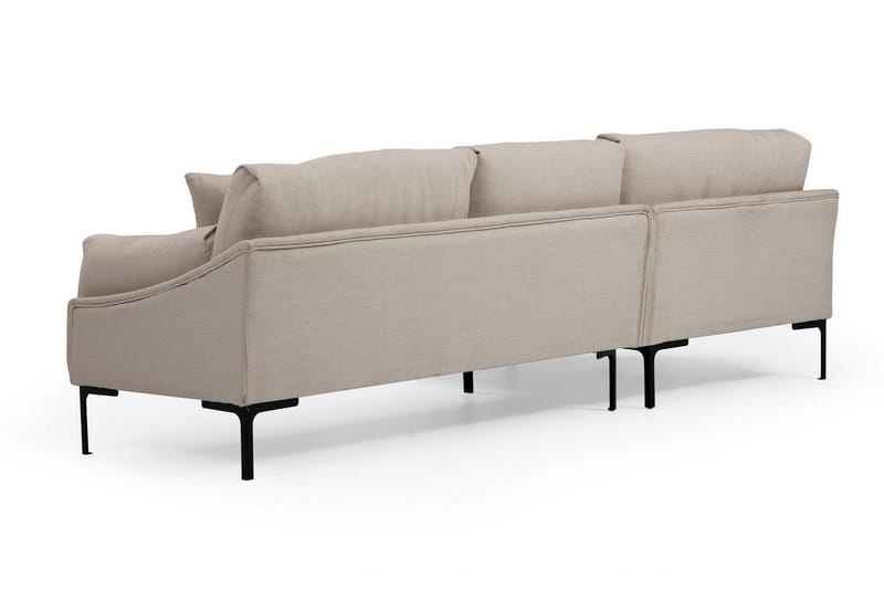 Soffa m. Divan Lumsden 4-sits - Cream - 4 sits soffa med divan - Divansoffa & schäslongsoffa