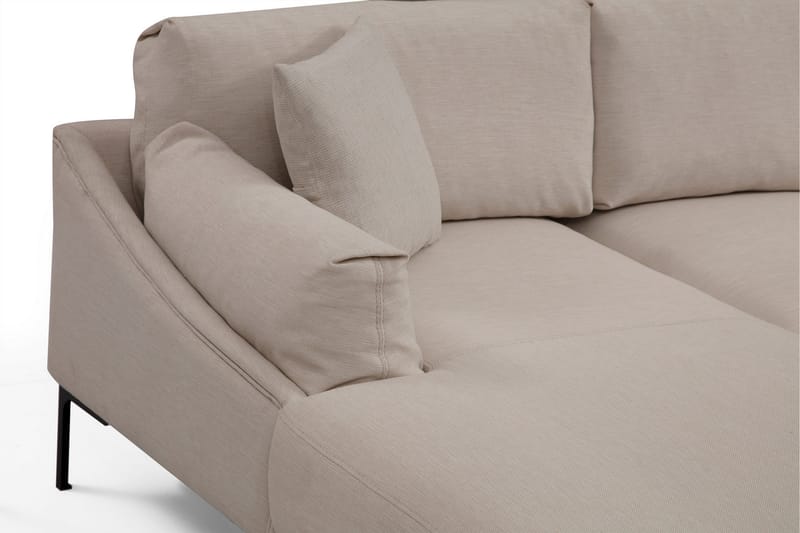 Soffa m. Divan Lumsden 4-sits - Cream - 4 sits soffa med divan - Divansoffa & schäslongsoffa