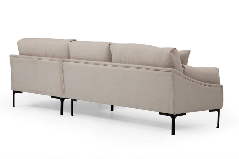 Soffa m. Divan Lumsden 4-sits - Cream - 4 sits soffa med divan - Divansoffa & schäslongsoffa