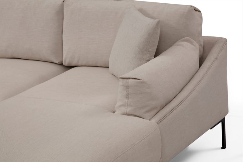 Soffa m. Divan Lumsden 4-sits - Cream - 4 sits soffa med divan - Divansoffa & schäslongsoffa