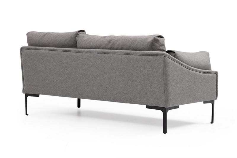 Soffa m. Divan Lumsden 4-sits - Grå - Möbler - Soffa - Divansoffa & schäslongsoffa - 4 sits soffa med divan