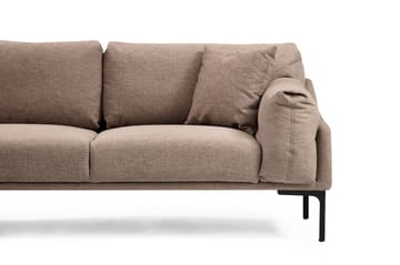 Soffa m. Divan Lumsden 4-sits - Mocha - Möbler - Soffa - Divansoffa & schäslongsoffa - 4 sits soffa med divan