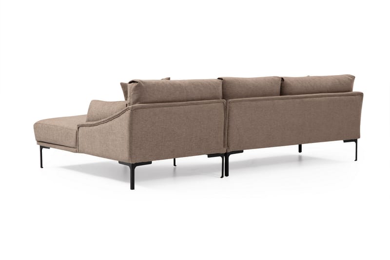 Soffa m. Divan Lumsden 4-sits - Mocha - 4 sits soffa med divan - Divansoffa & schäslongsoffa