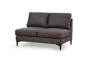 Svanabyn Soffa m. Divan och Schäslong 4-sits - Antracit - Möbler - Soffa - Divansoffa & schäslongsoffa - 4 sits soffa med divan