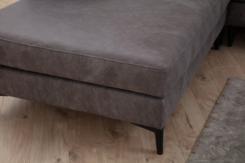 Svanabyn Soffa m. Divan och Schäslong 4-sits - Antracit - Möbler - Soffa - Divansoffa & schäslongsoffa - 4 sits soffa med divan