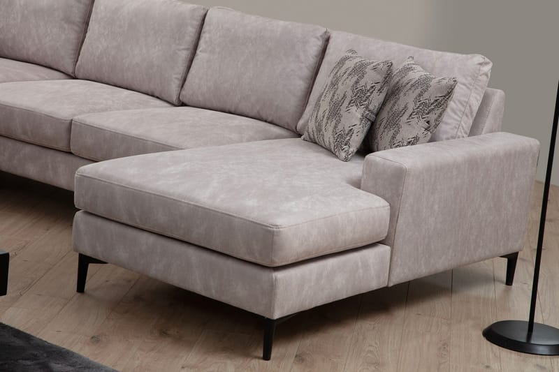 Svanabyn Soffa m. Divan och Schäslong 4-sits - Beige - Möbler - Soffa - Divansoffa & schäslongsoffa - 4 sits soffa med divan
