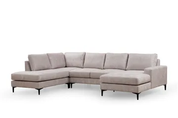 Svanabyn Soffa m. Divan och Schäslong 4-sits - Beige - Möbler - Soffa - Divansoffa & schäslongsoffa - 4 sits soffa med divan