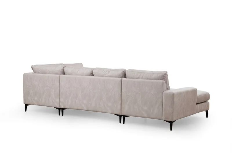 Svanabyn Soffa m. Divan och Schäslong 4-sits - Beige - Möbler - Soffa - Divansoffa & schäslongsoffa - 4 sits soffa med divan