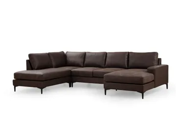 Svanabyn Soffa m. Divan och Schäslong 4-sits - Mörkbrun - Möbler - Soffa - Divansoffa & schäslongsoffa - 4 sits soffa med divan