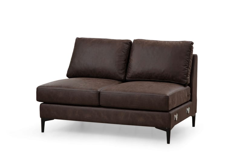 Svanabyn Soffa m. Divan och Schäslong 4-sits - Mörkbrun - Möbler - Soffa - Divansoffa & schäslongsoffa - 4 sits soffa med divan
