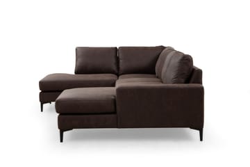 Svanabyn Soffa m. Divan och Schäslong 4-sits - Mörkbrun - Möbler - Soffa - Divansoffa & schäslongsoffa - 4 sits soffa med divan