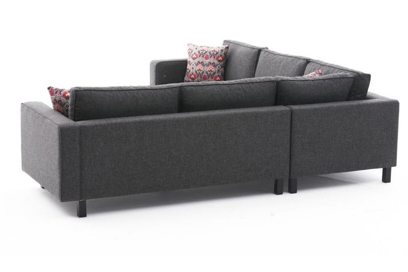 Soffa m. Divan Vivianna 4-sits - Antracit - 4 sits soffa med divan - Divansoffa & schäslongsoffa