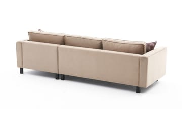 Soffa m. Divan Vivianna 4-sits - Beige - Möbler - Soffa - Divansoffa & schäslongsoffa - 4 sits soffa med divan