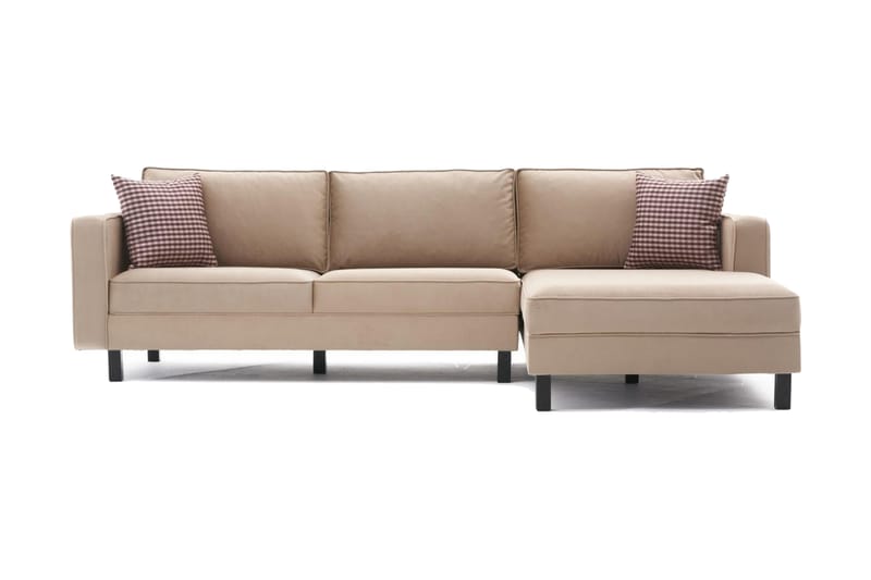 Soffa m. Divan Vivianna 4-sits - Beige - Möbler - Soffa - Divansoffa & schäslongsoffa - 4 sits soffa med divan