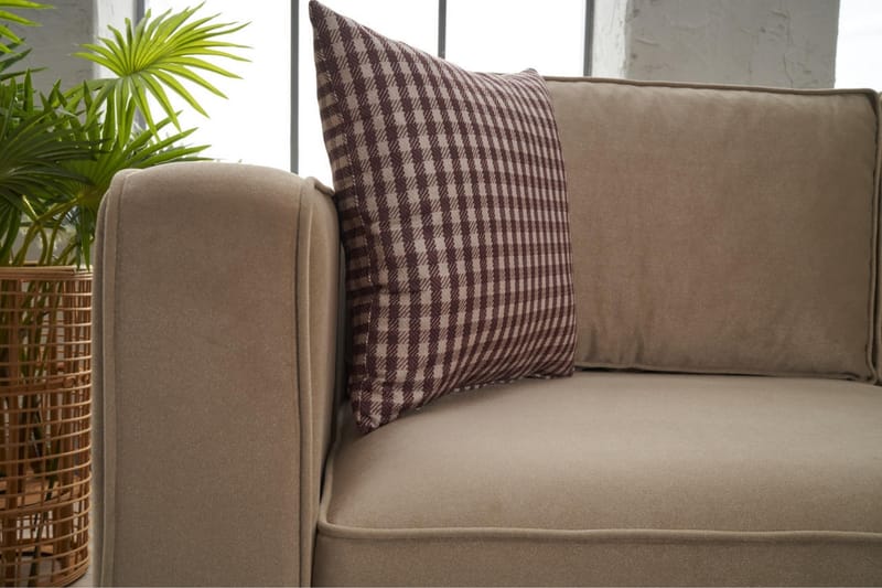 Soffa m. Divan Vivianna 4-sits - Beige - Möbler - Soffa - Divansoffa & schäslongsoffa - 4 sits soffa med divan