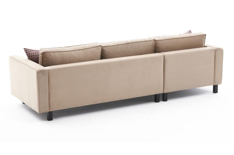 Soffa m. Divan Vivianna 4-sits - Beige - 4 sits soffa med divan - Divansoffa & schäslongsoffa