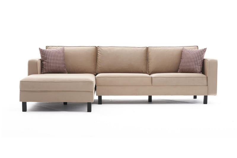 Soffa m. Divan Vivianna 4-sits - Beige - Möbler - Soffa - Divansoffa & schäslongsoffa - 4 sits soffa med divan