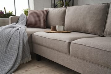 Soffa m. Divan Vivianna 4-sits - Cream - Möbler - Soffa - Divansoffa & schäslongsoffa - 4 sits soffa med divan