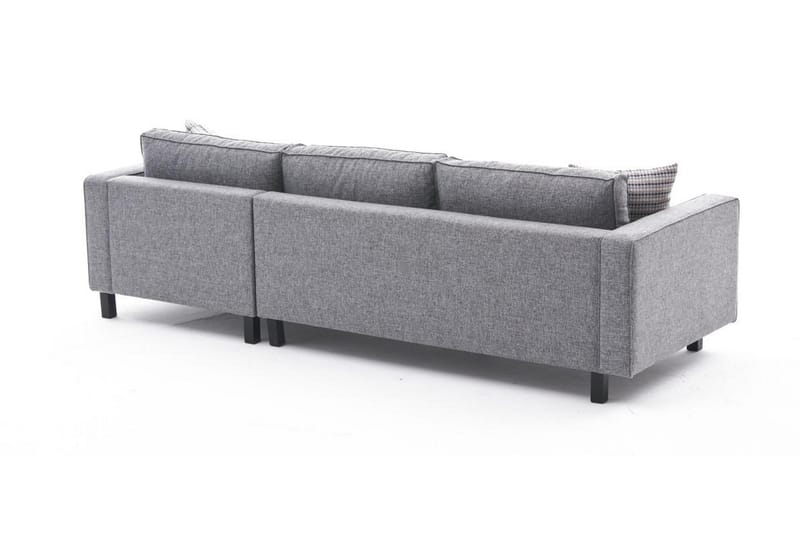 Soffa m. Divan Vivianna 4-sits - Grå - Möbler - Soffa - Divansoffa & schäslongsoffa - 4 sits soffa med divan