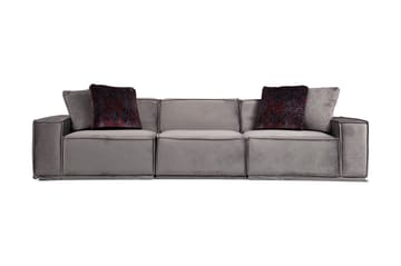 Soffa m. Divan Woodlaw 3-sits - Grå - Möbler - Soffa - 3 sits soffa