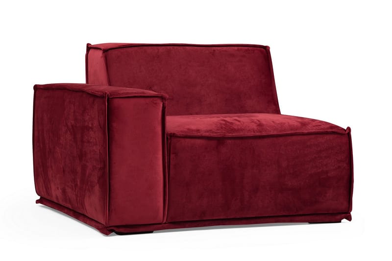 Soffa m. Divan Woodlaw 4-sits - Burgundy - 4 sits soffa med divan - Divansoffa & schäslongsoffa