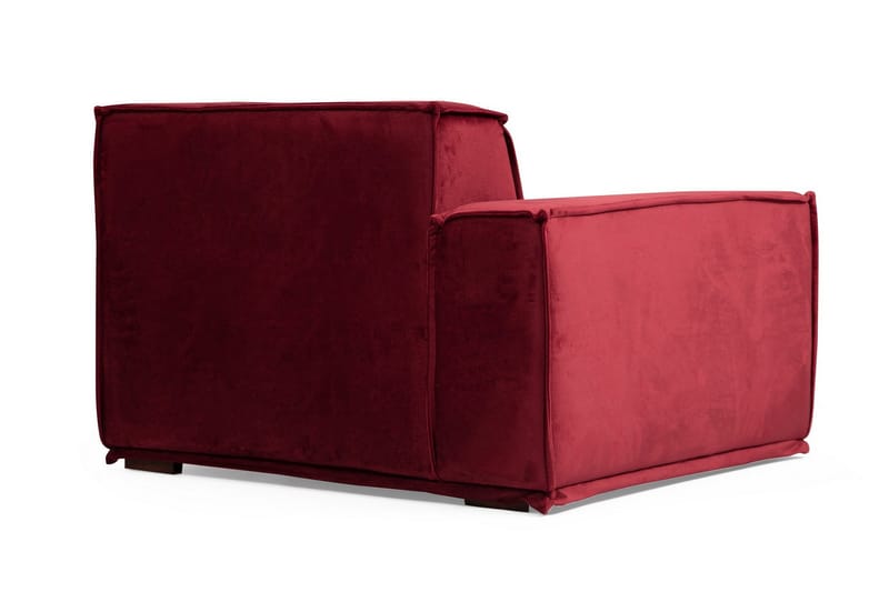 Soffa m. Divan Woodlaw 4-sits - Burgundy - Möbler - Soffa - Divansoffa & schäslongsoffa - 4 sits soffa med divan