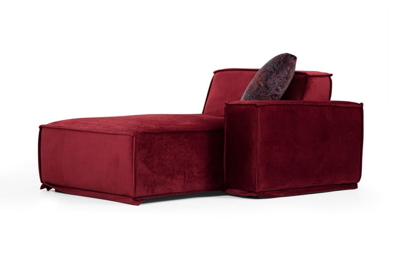 Soffa m. Divan Woodlaw 4-sits - Burgundy - Möbler - Soffa - Divansoffa & schäslongsoffa - 4 sits soffa med divan