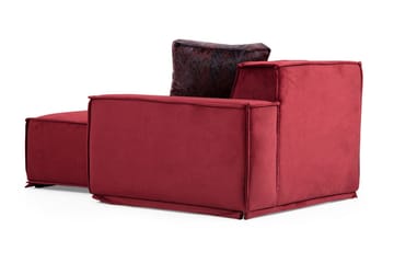Soffa m. Divan Woodlaw 4-sits - Burgundy - Möbler - Soffa - Divansoffa & schäslongsoffa - 4 sits soffa med divan