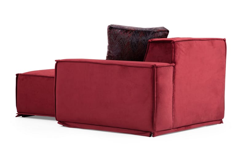 Soffa m. Divan Woodlaw 4-sits - Burgundy - Möbler - Soffa - Divansoffa & schäslongsoffa - 4 sits soffa med divan