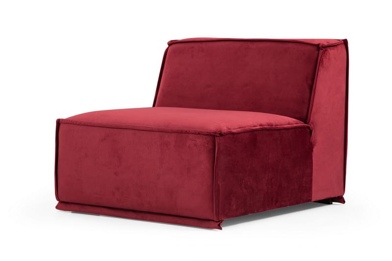 Soffa m. Divan Woodlaw 4-sits - Burgundy - 4 sits soffa med divan - Divansoffa & schäslongsoffa