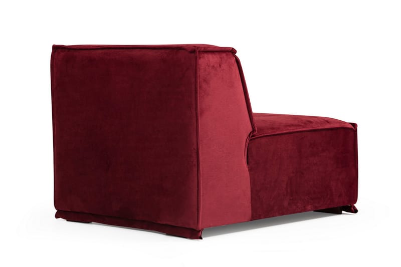 Soffa m. Divan Woodlaw 4-sits - Burgundy - Möbler - Soffa - Divansoffa & schäslongsoffa - 4 sits soffa med divan