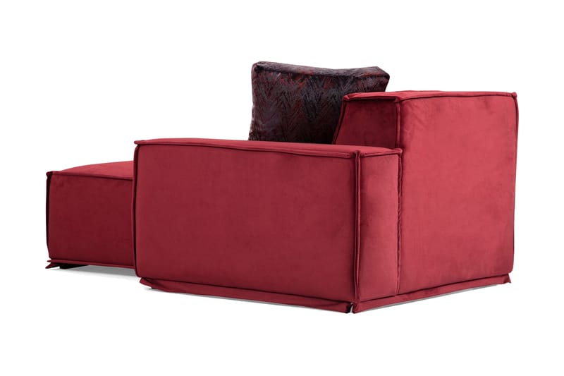 Soffa m. Divan Woodlaw 4-sits - Burgundy - 4 sits soffa med divan - Divansoffa & schäslongsoffa