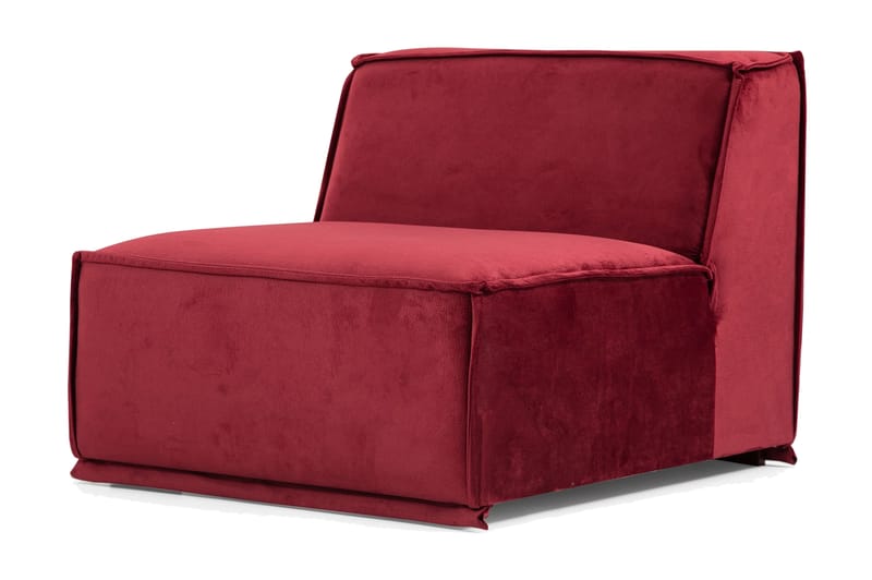 Soffa m. Divan Woodlaw 4-sits - Burgundy - 4 sits soffa med divan - Divansoffa & schäslongsoffa