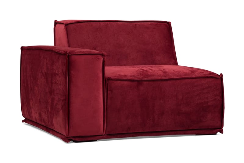 Soffa m. Divan Woodlaw 4-sits - Burgundy - 4 sits soffa med divan - Divansoffa & schäslongsoffa