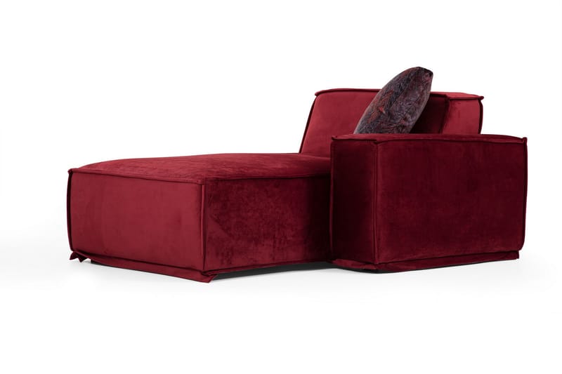 Soffa m. Divan Woodlaw 4-sits - Burgundy - 4 sits soffa med divan - Divansoffa & schäslongsoffa