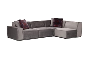 Soffa m. Divan Woodlaw 4-sits - Grå - Möbler - Soffa - Hörnsoffa