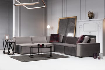 Soffa m. Divan Woodlaw 6-sits - Grå - Möbler - Soffa - Hörnsoffa