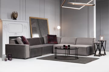 Soffa m. Divan Woodlaw 6-sits - Grå - Möbler - Soffa - Hörnsoffa