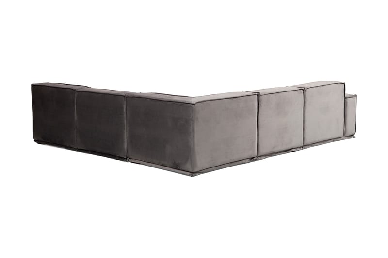 Soffa m. Divan Woodlaw 6-sits - Grå - Möbler - Soffa - Hörnsoffa