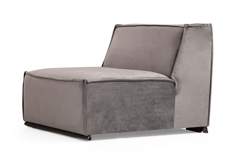 Soffa m. Divan Woodlaw 6-sits - Grå - Divansoffa & schäslongsoffa