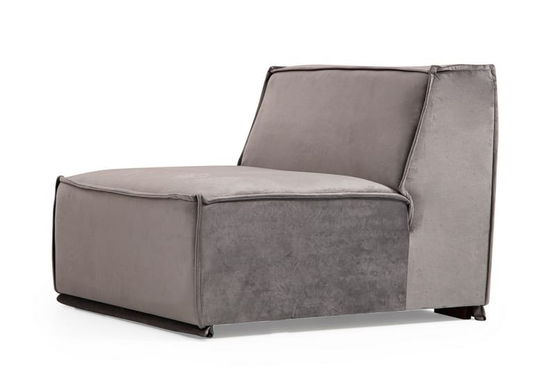 Soffa m. Divan Woodlaw 6-sits - Grå - Divansoffa & schäslongsoffa